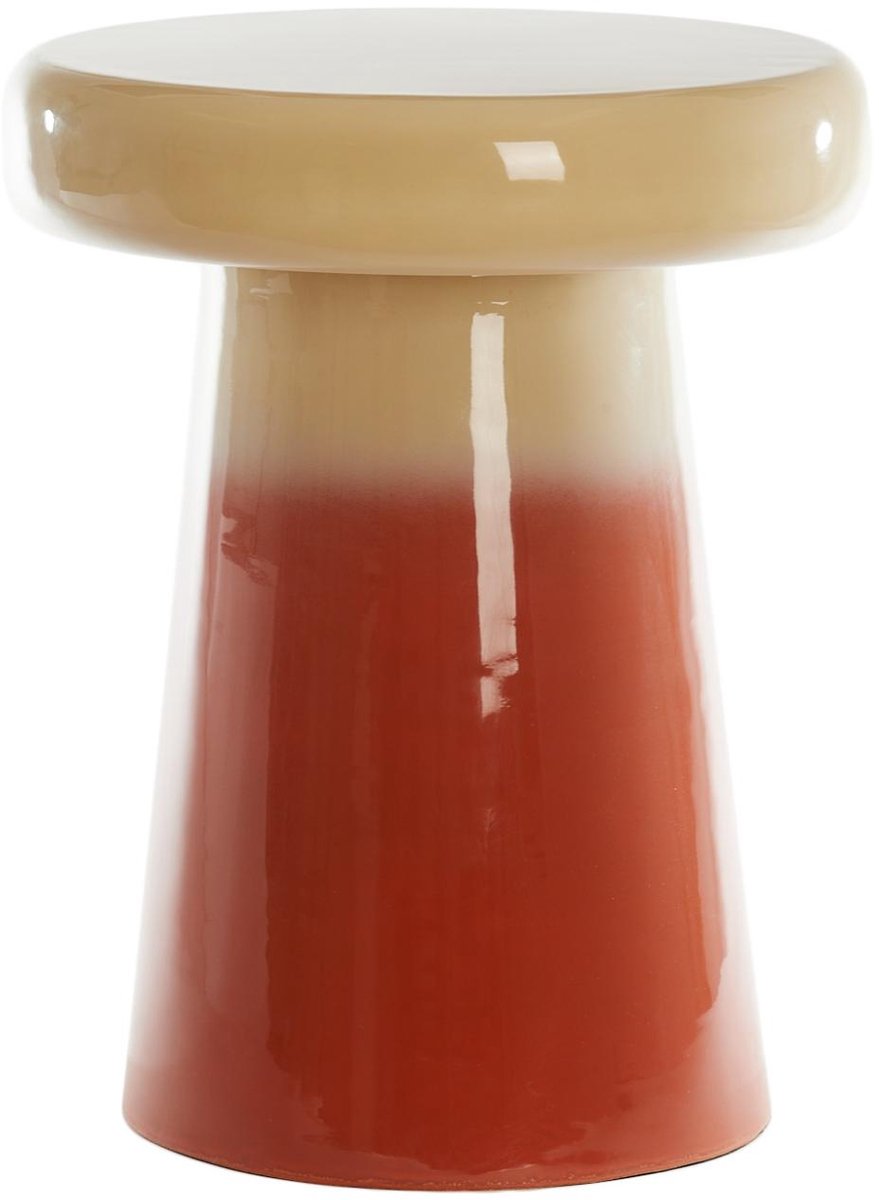 Bijzettafel Sakiz - Donker oranje - 40.5x40.5x51cm - Modern