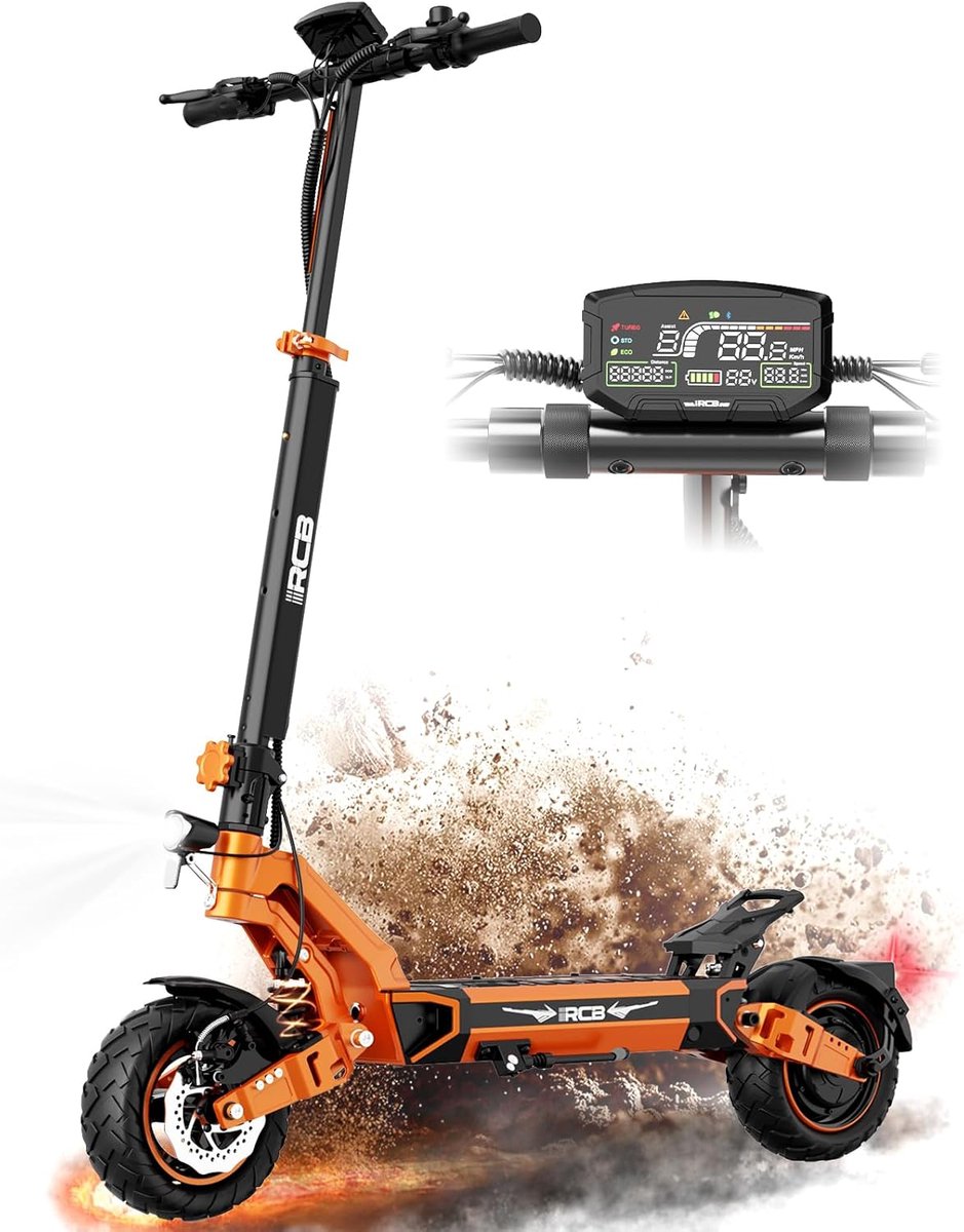RCB D7 Elektrische Step | Electric scooter |Opvouwbare E-step| 48V&20.8AH | 25 km/u | 10 inch wielen & Dubbel Demping | Met App & Nederlandse Handleiding