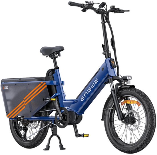ENGWE LE20 Elektrische Fiets - E-bike - Dubbele Accu - Lage Instap - 20 Inch - 250W Motor - 7 Versnellingen - 350 km Actieradius - Hydraulische Schijfremmen - Blauw