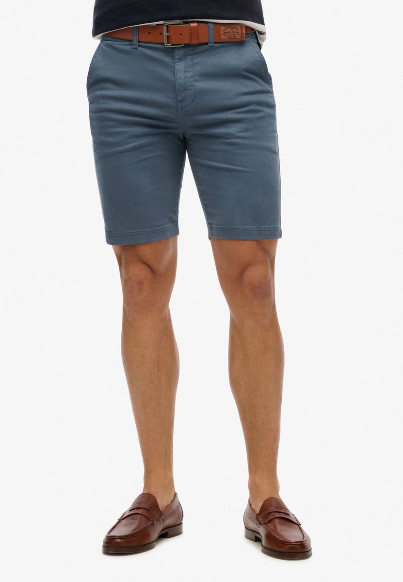 Superdry Vintage International chinoshort Heren Korte broeken Blauw