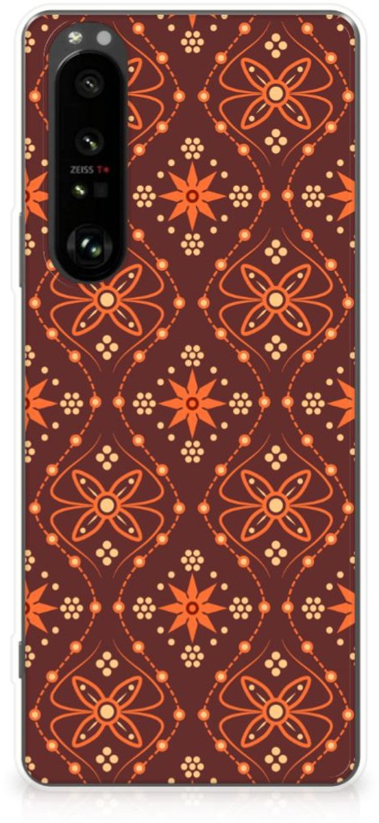 Sony Xperia 1 III TPU bumper Batik Brown
