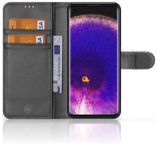Étui pour téléphone portable OPPO Find X5 Pro Bookcase Aztec Violet