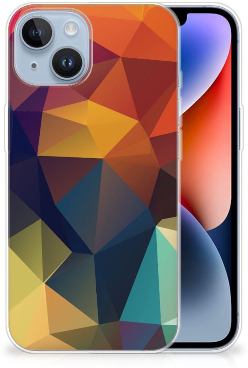 Apple iPhone 14 TPU Hoesje Polygon Color