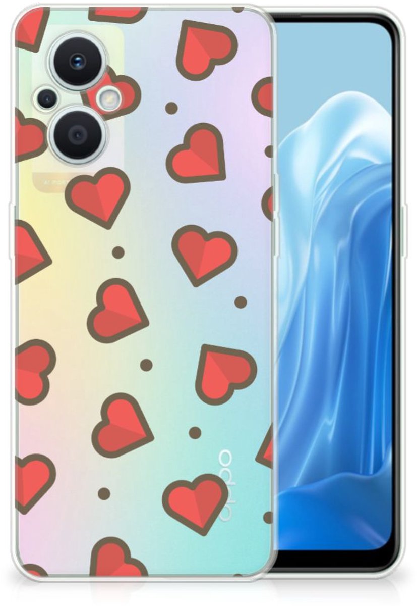 OPPO Reno8 Lite TPU bumper Hearts
