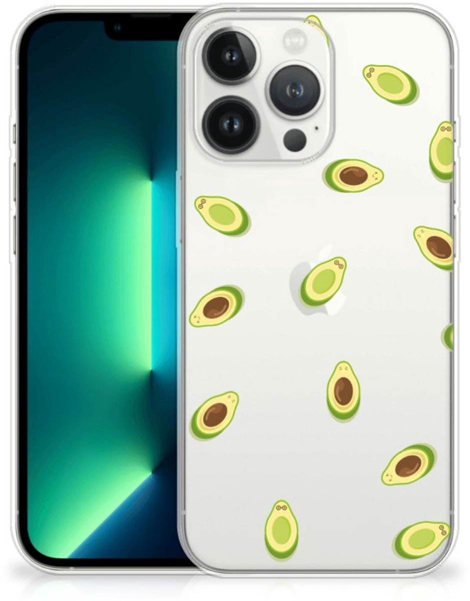 TPU Hoesje voor iPhone 13 Pro Max Siliconen Case Avocado