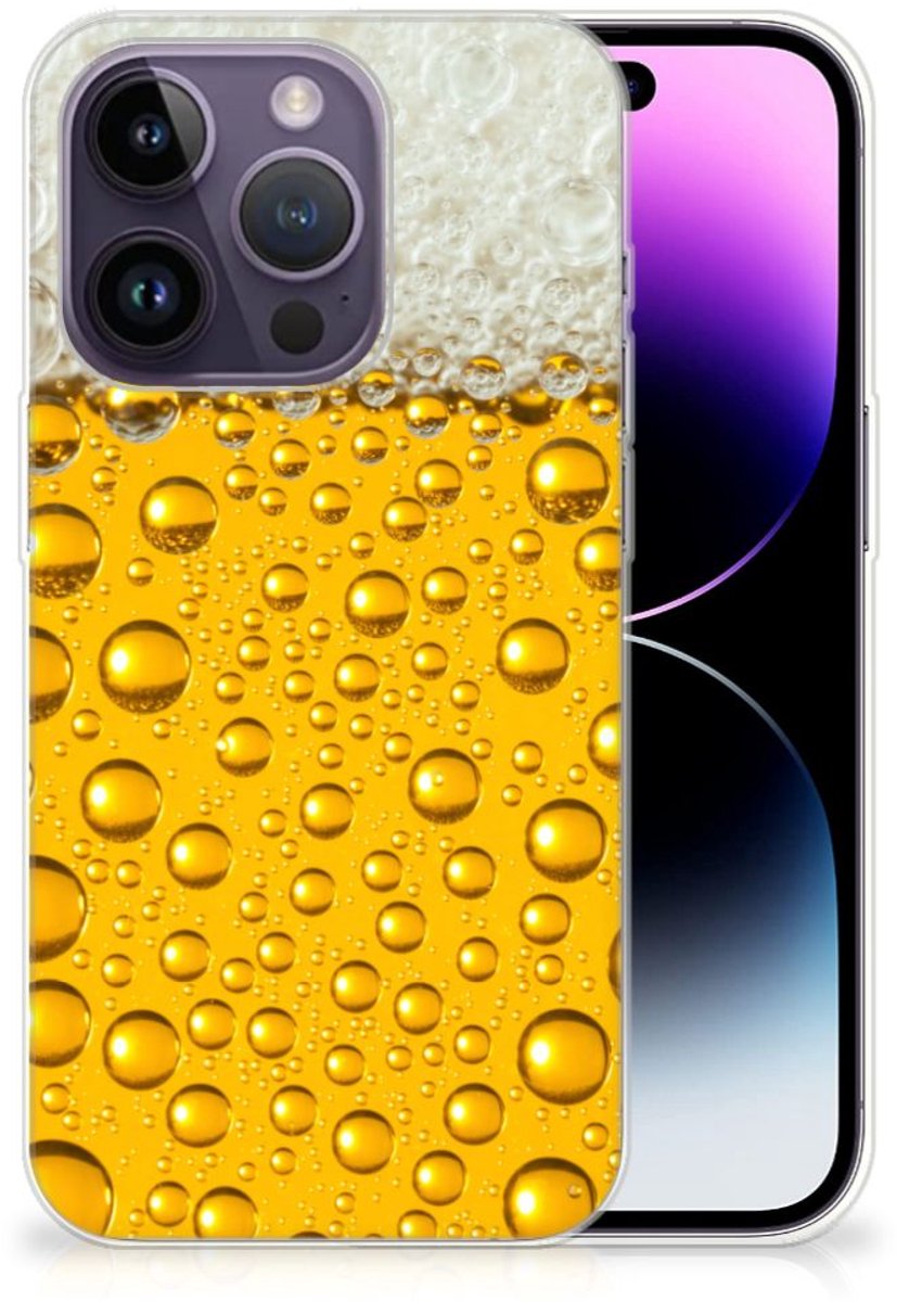 TPU Hoesje voor Apple iPhone 14 Pro Siliconen Case Bier