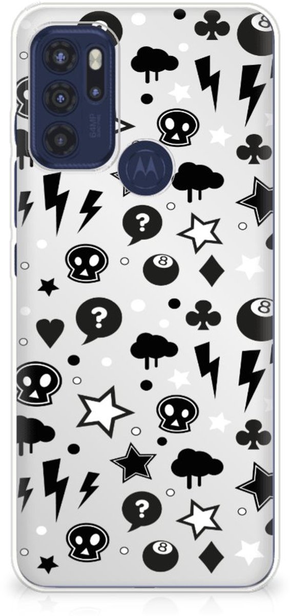Silicone Back Case Motorola Moto G60s Silver Punk