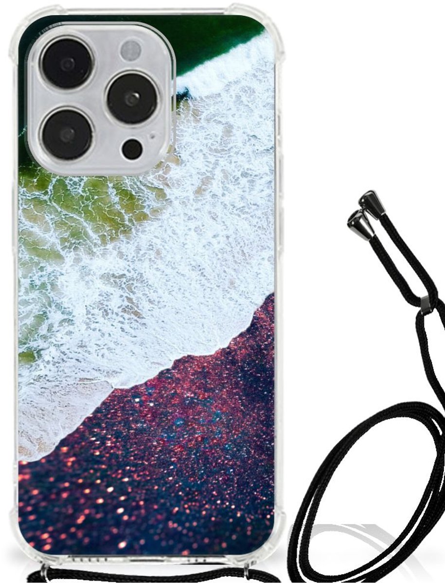 Back Cover voor iPhone 14 Pro Max Shockproof Case Sea in Space