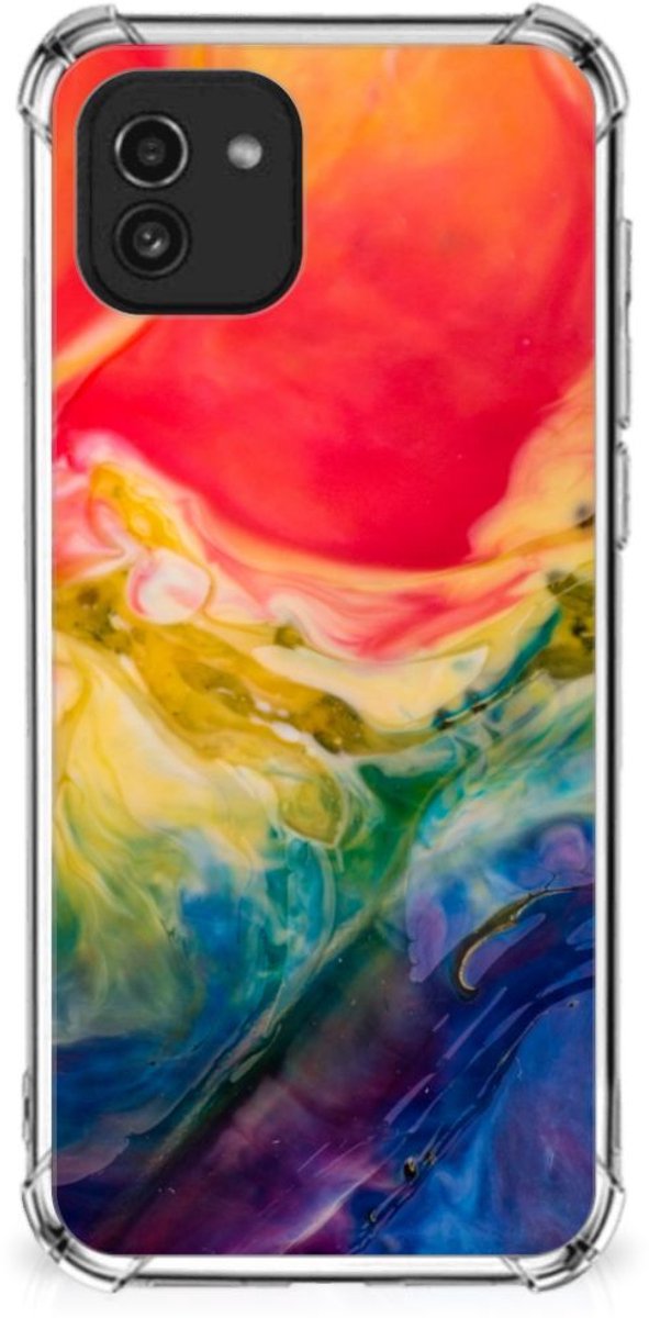 Back Cover Samsung Galaxy A03 Watercolor Dark