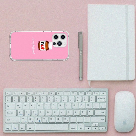 Coque en silicone Coque iPhone 13 Pro Max avec bord transparent Nut Boyfriend