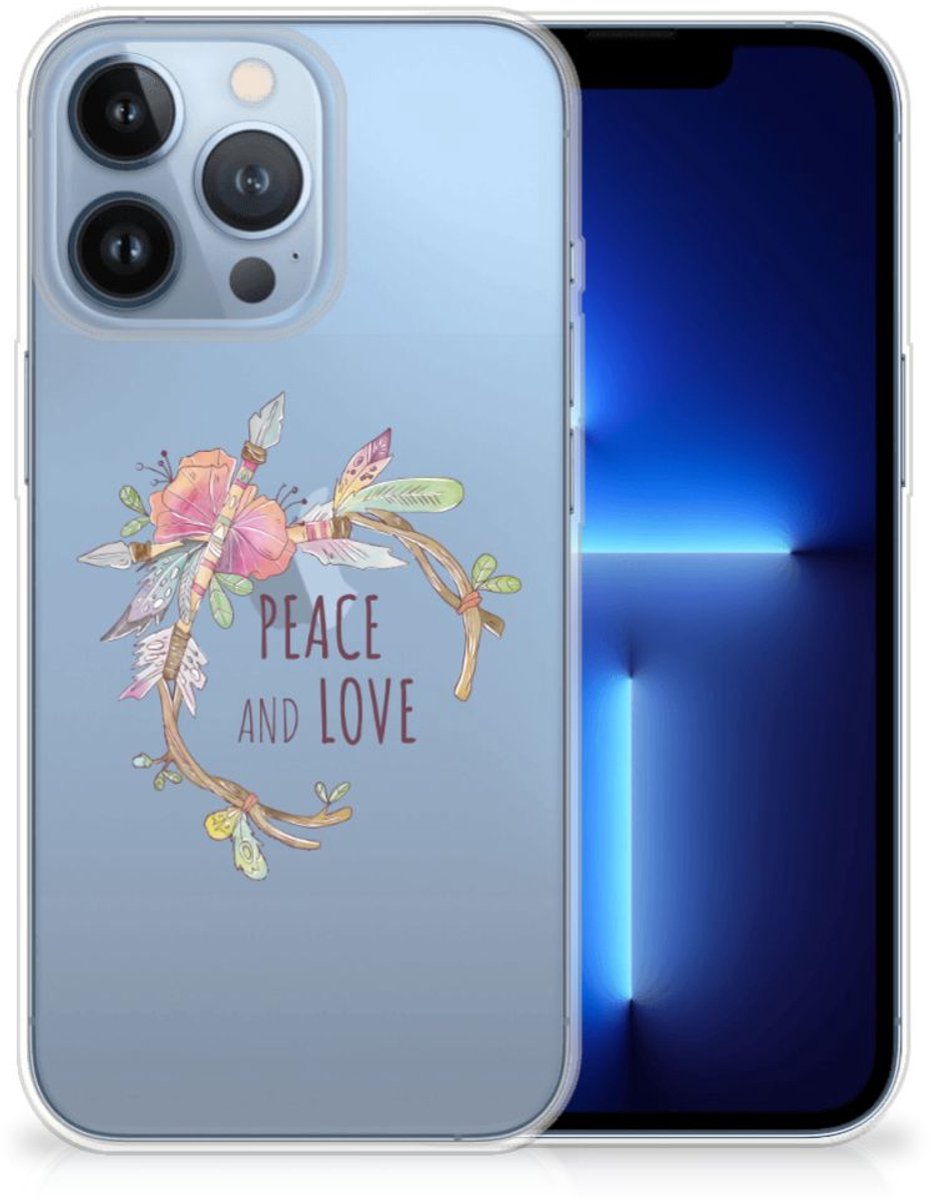 Apple iPhone 13 Pro Telefoonhoesje met Naam Boho Text