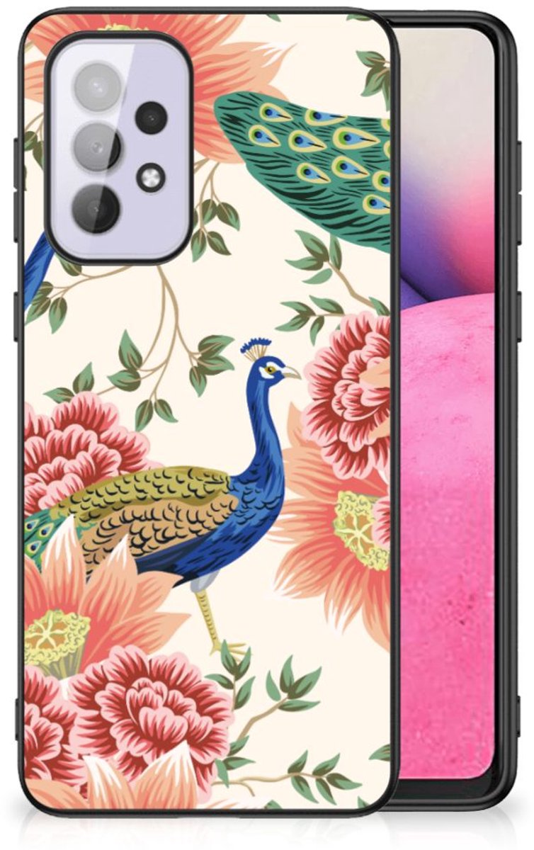 Dierenprint Telefoonhoesje voor Samsung Galaxy A33 5G Pink Peacock