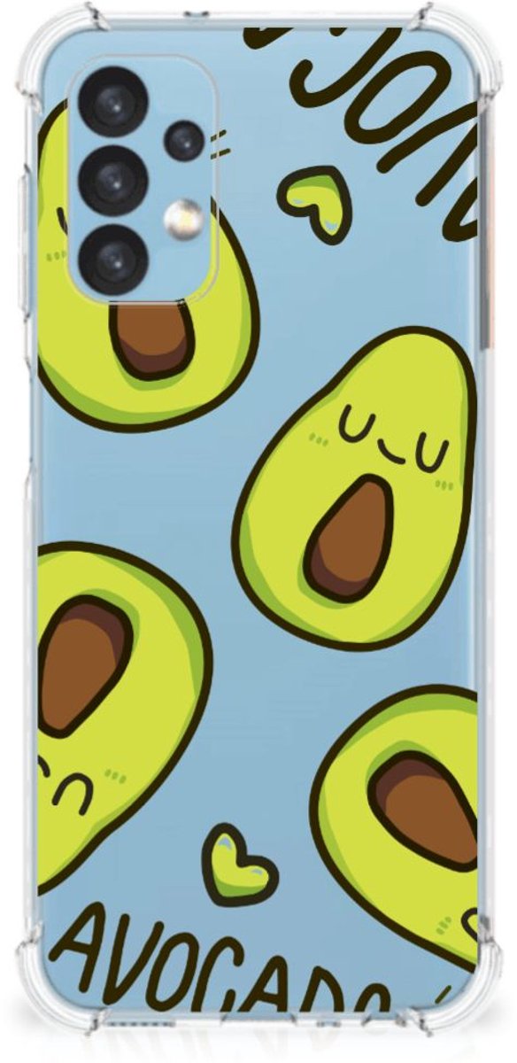 Samsung Galaxy A13 (4G) Stevig Bumper Hoesje Avocado Singing