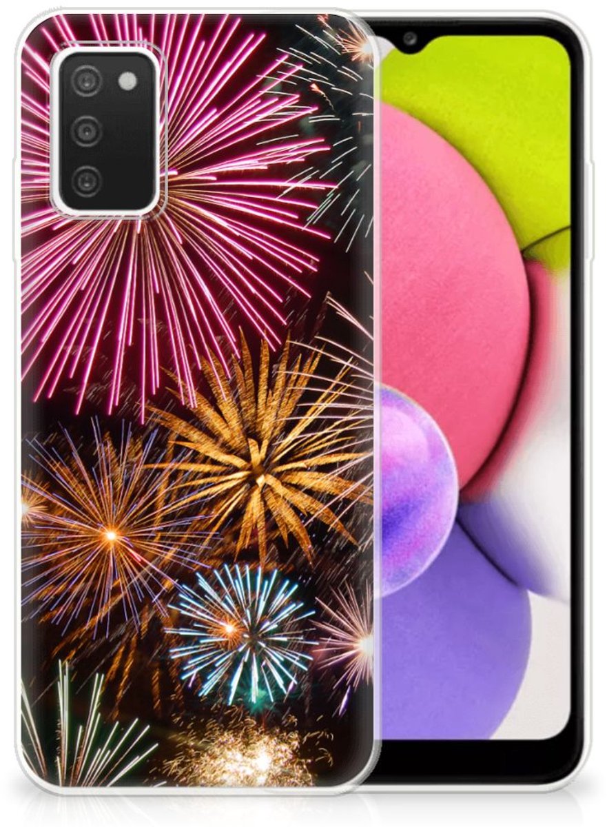 Samsung Galaxy A03S Silicone Back Cover Vuurwerk