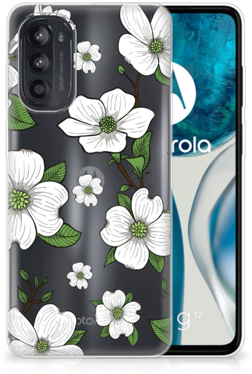 Motorola Moto G52/G82 TPU Case Dogwood Flowers