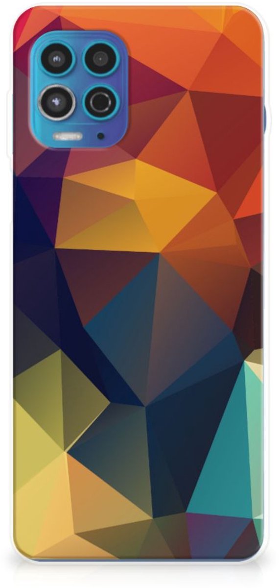 Motorola Moto G100 TPU Hoesje Polygon Color
