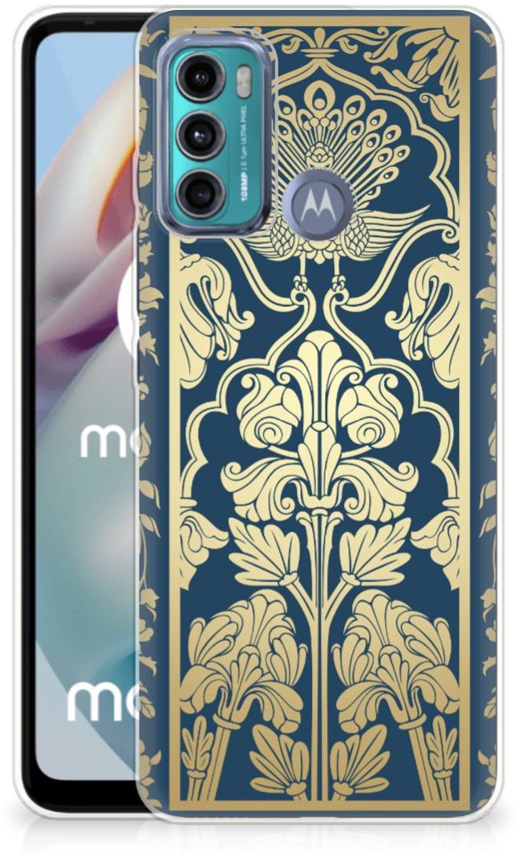 Motorola Moto G60 TPU Case Beige Flowers