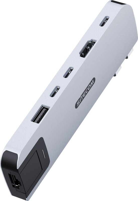 Sitecom MacBook Air Multiport Hub 6 in 2 Zilver