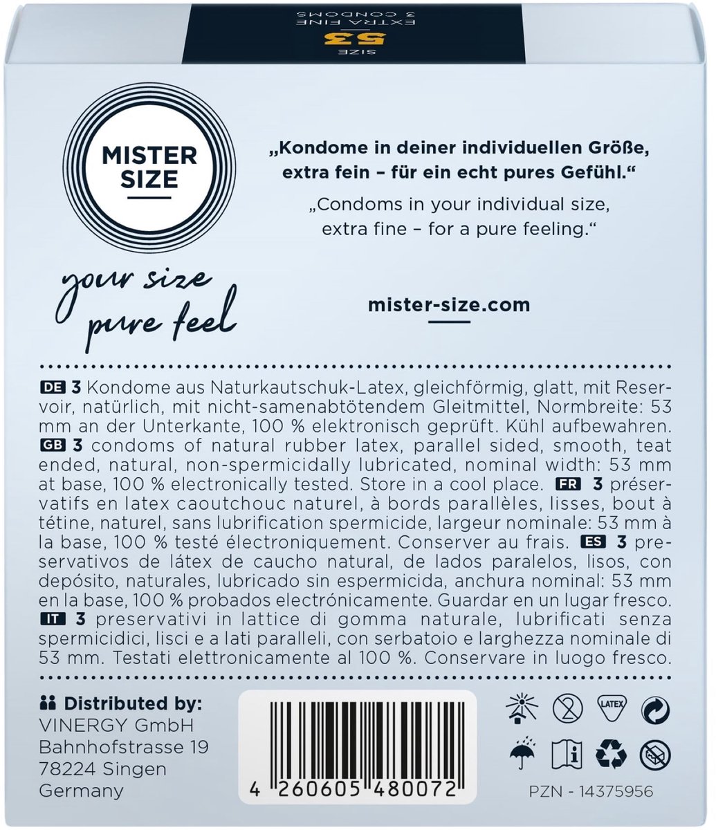 MISTER SIZE 53 (3 pack)