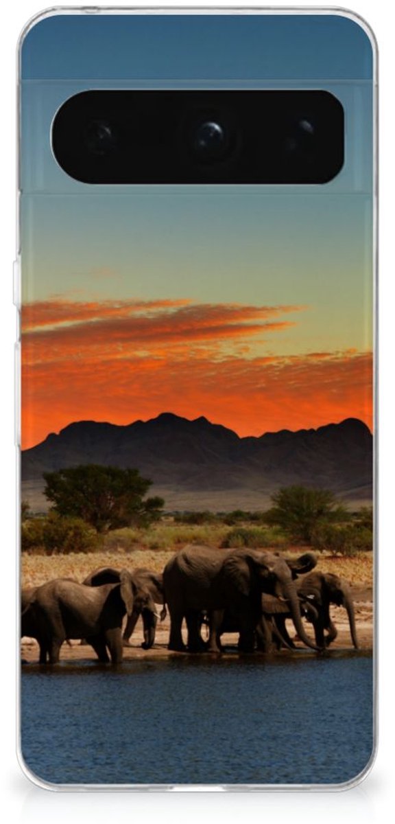 Google Pixel 8 Pro TPU Hoesje Olifanten