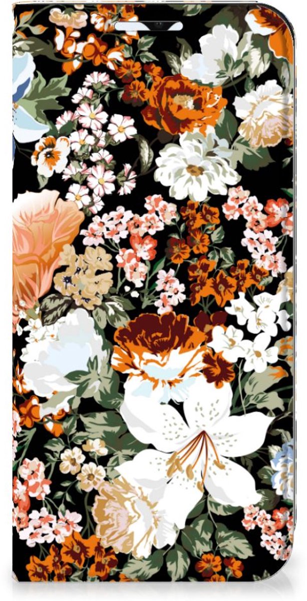 Smart Cover voor Samsung Galaxy A23 Dark Flowers
