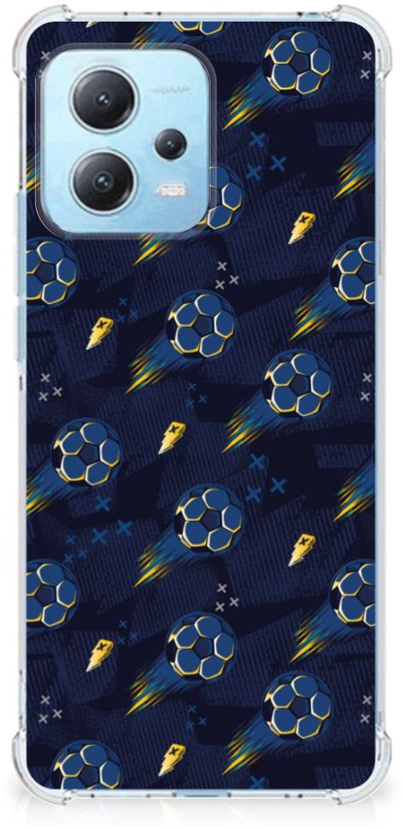 Doorzichtige Silicone Hoesje voor Xiaomi Redmi Note 12 5G Voetbal
