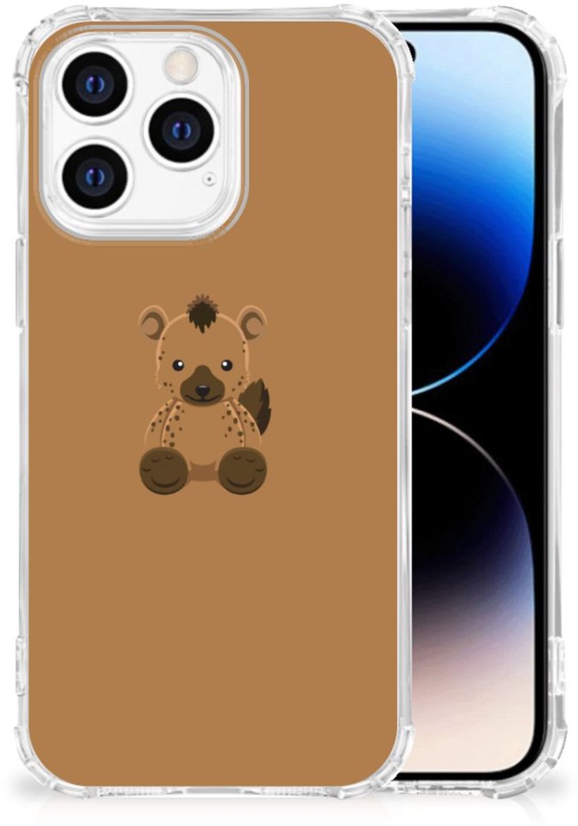 iPhone 14 Pro Stevig Bumper Hoesje Baby Hyena