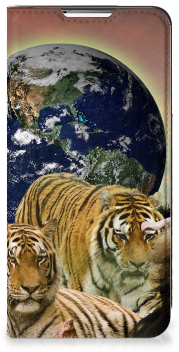 Standcase Hoesje voor Samsung Galaxy S22 Plus Hoesje maken Roofdieren