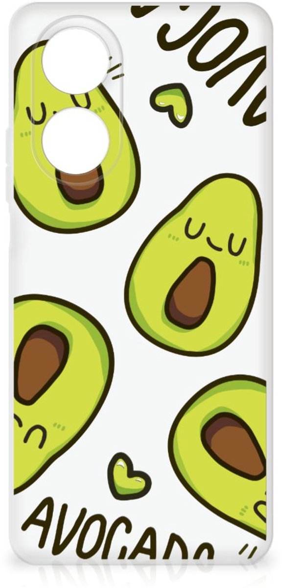 OPPO A58 4G Telefoonhoesje met Naam Avocado Singing