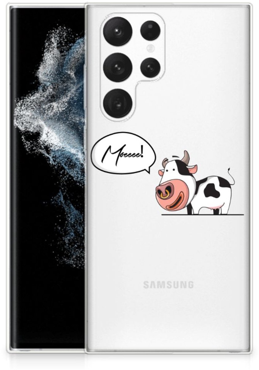 Samsung Galaxy S22 Ultra Telefoonhoesje met Naam Cheeky Cow