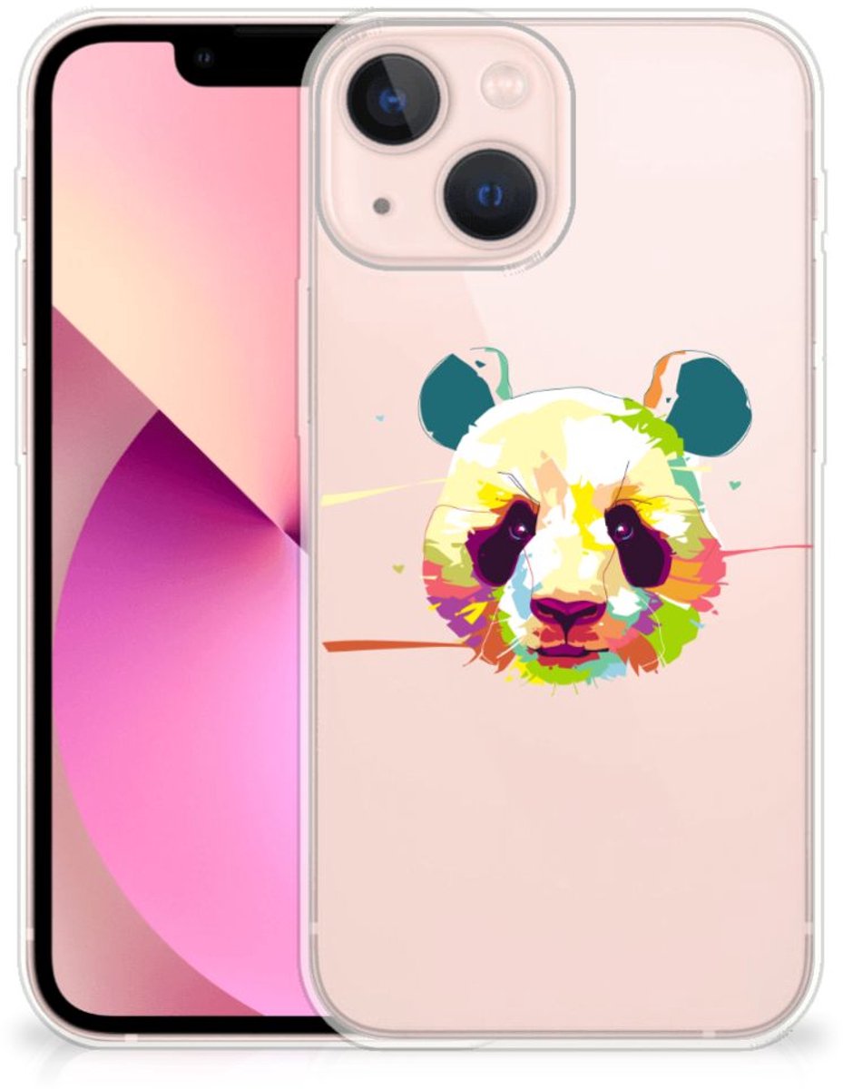 iPhone 13 mini Telefoonhoesje met Naam Panda Color