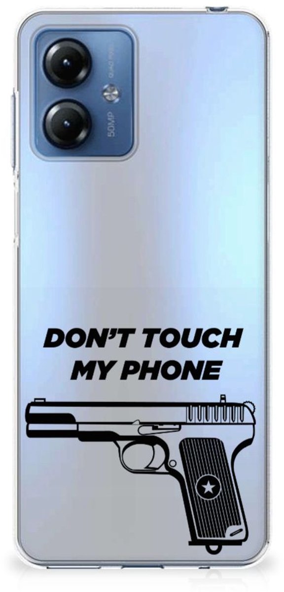 Motorola Moto G14 Silicone-hoesje Pistol DTMP