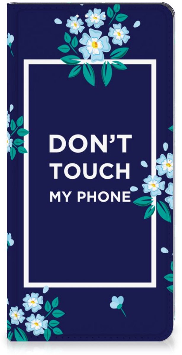 Motorola Moto G73 Design Case Flowers Blue DTMP