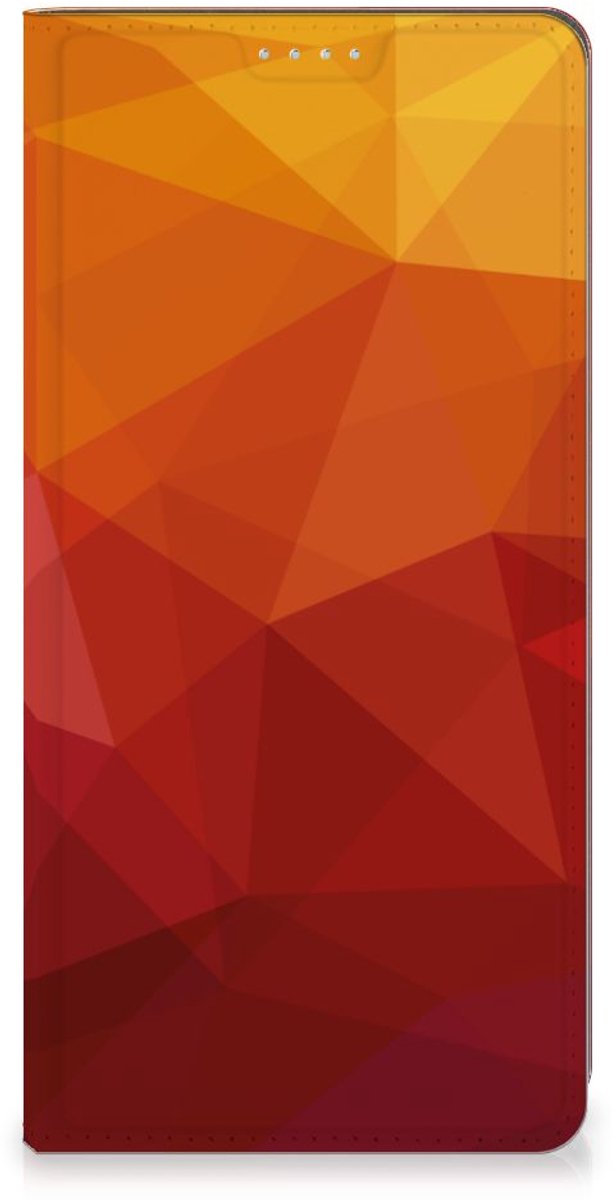 Stand Case voor Motorola Moto G72 Polygon Red