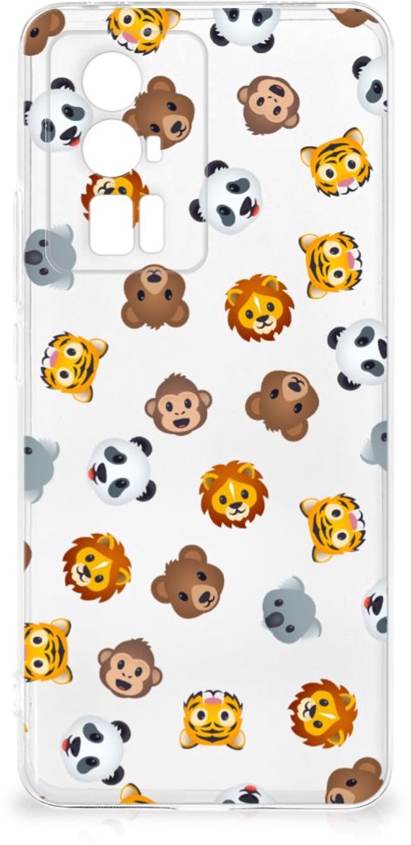 TPU bumper voor Xiaomi Poco F5 Pro Dieren Emojis