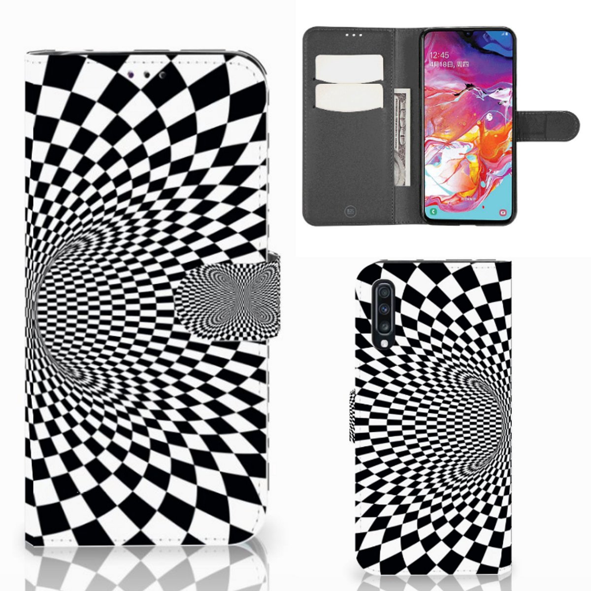 Boekhoesje voor Samsung Galaxy A70 Book Case Illusie