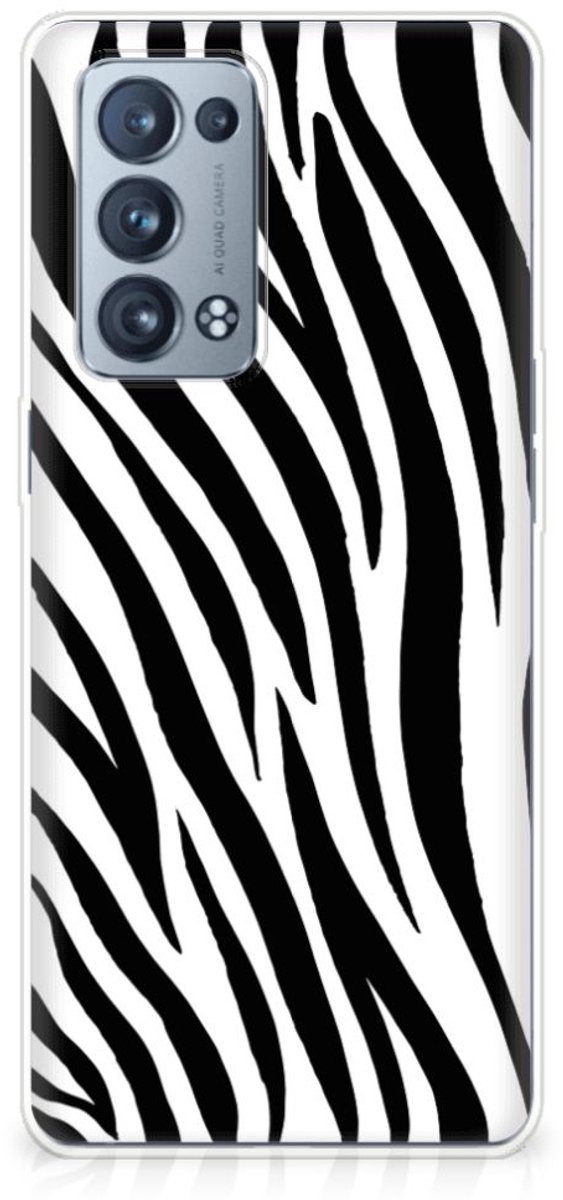 OPPO Reno 6 Pro Plus 5G TPU Hoesje Zebra