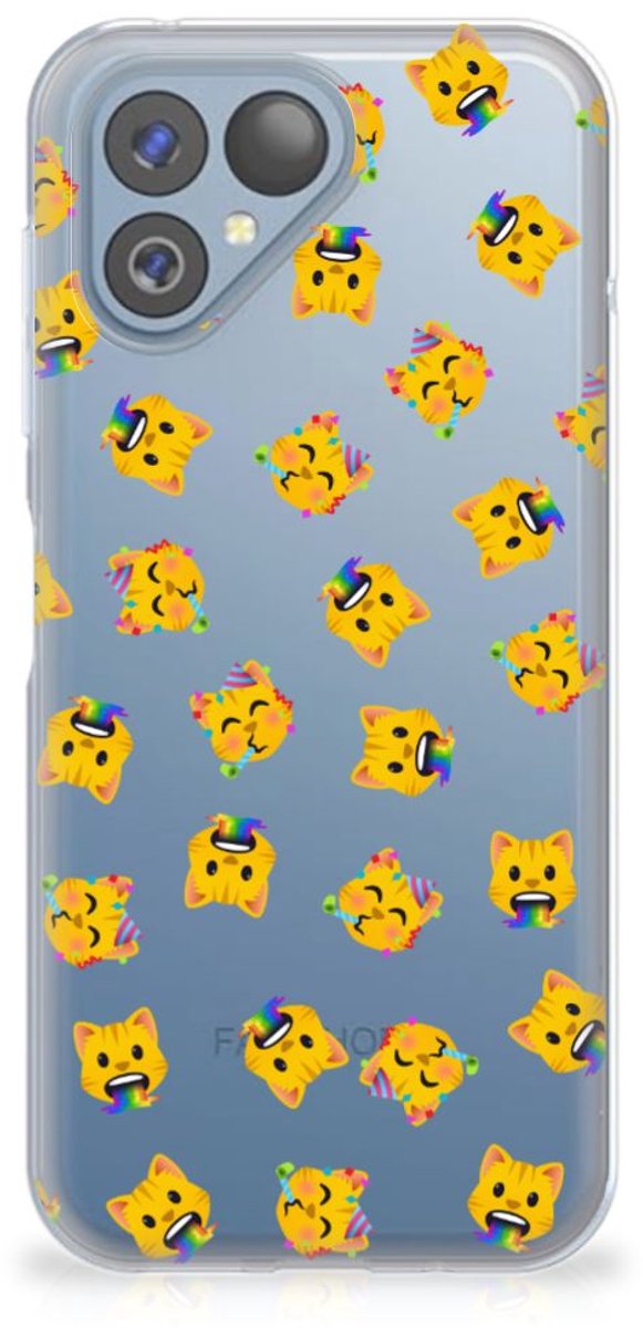 TPU bumper voor Fairphone 5 Katten Emojis