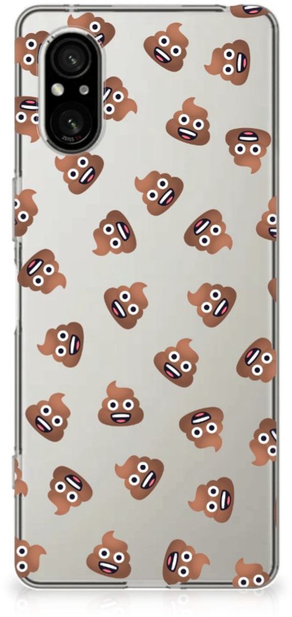 TPU bumper voor Sony Xperia 5 V Poep Emojis