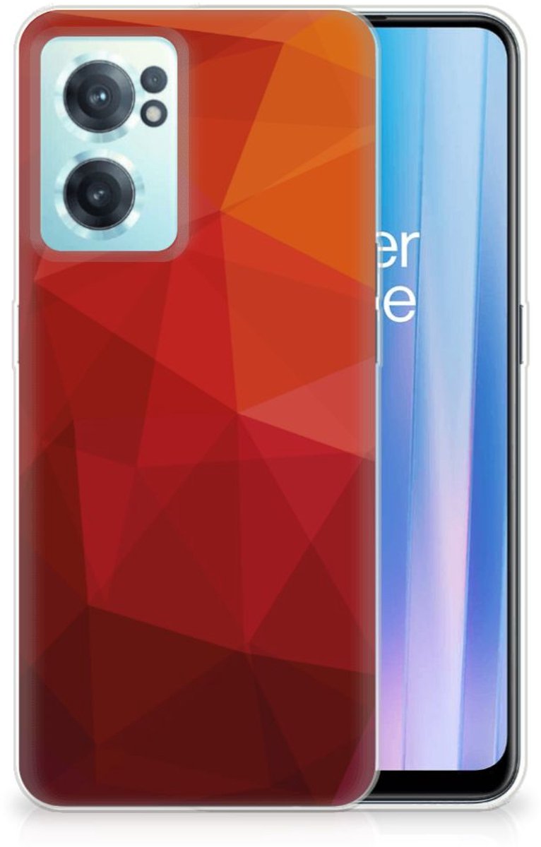 TPU Hoesje voor OnePlus Nord CE 2 5G Polygon Red