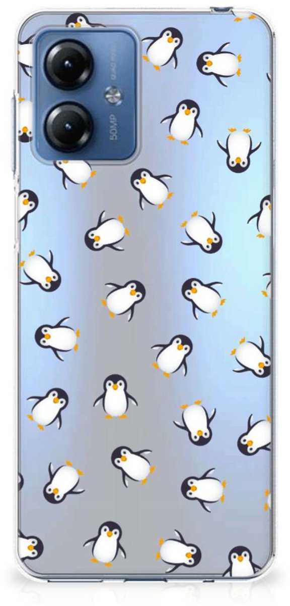 TPU bumper voor Motorola Moto G14 Pinguïn