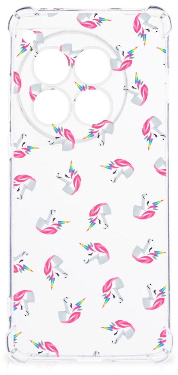 Doorzichtige Silicone Hoesje voor OnePlus 12 Unicorns