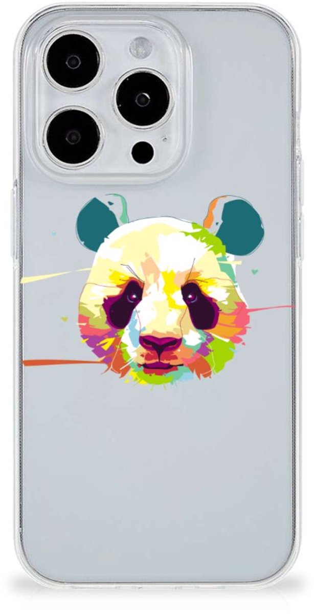 iPhone 15 Pro Max Telefoonhoesje met Naam Panda Color