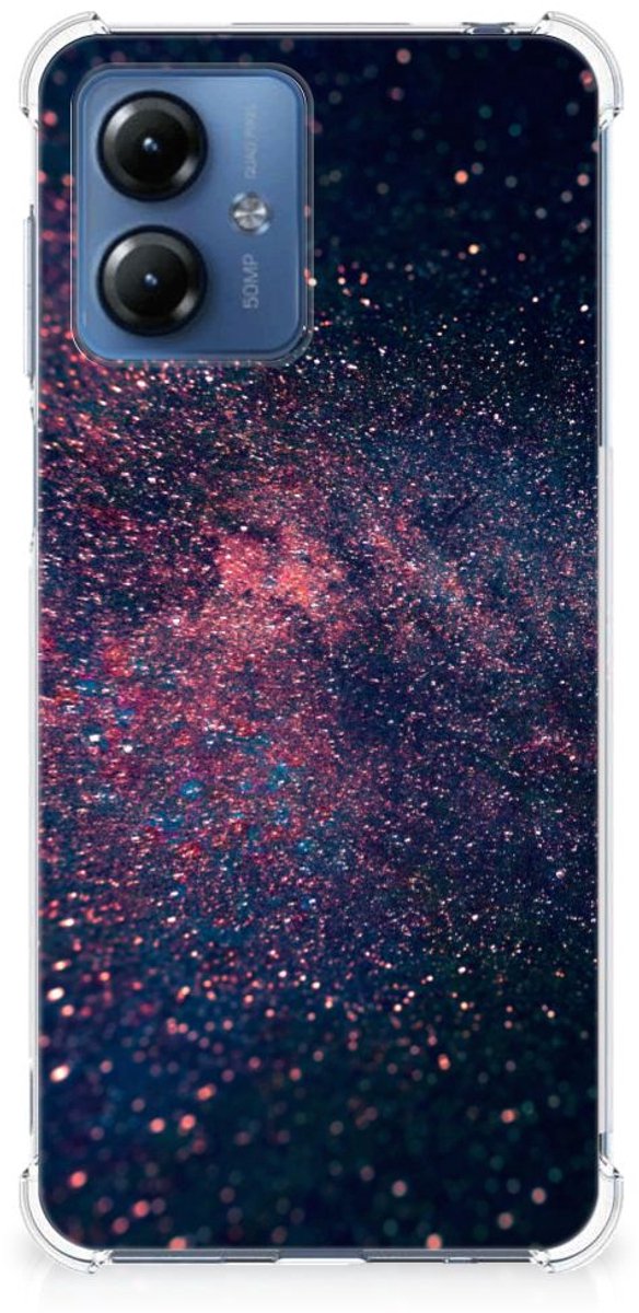 Motorola Moto G14 Shockproof Case Stars