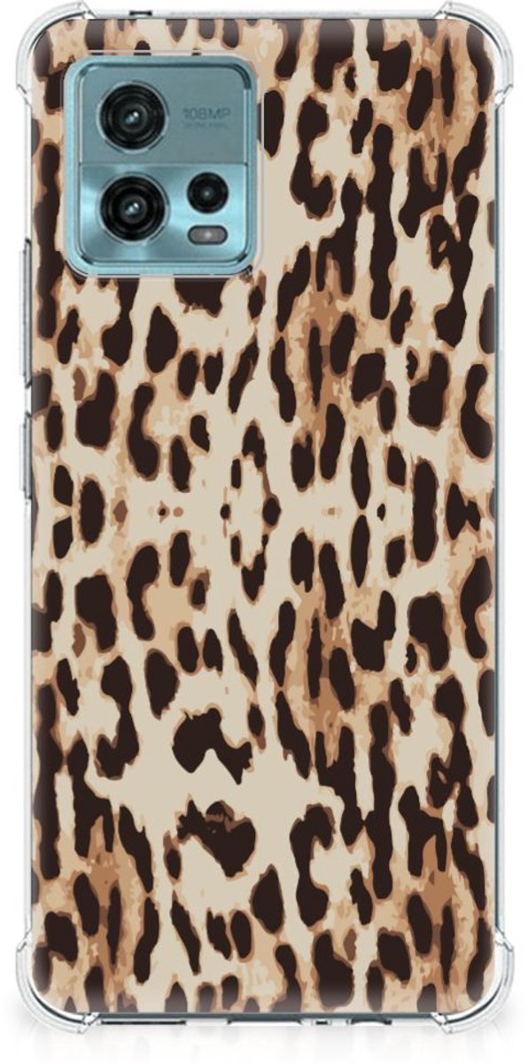 otorola Moto G72 Case Anti-shock Leopard