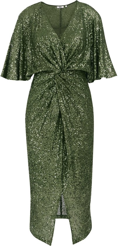WE Fashion Dames Midi jurk met pailletten