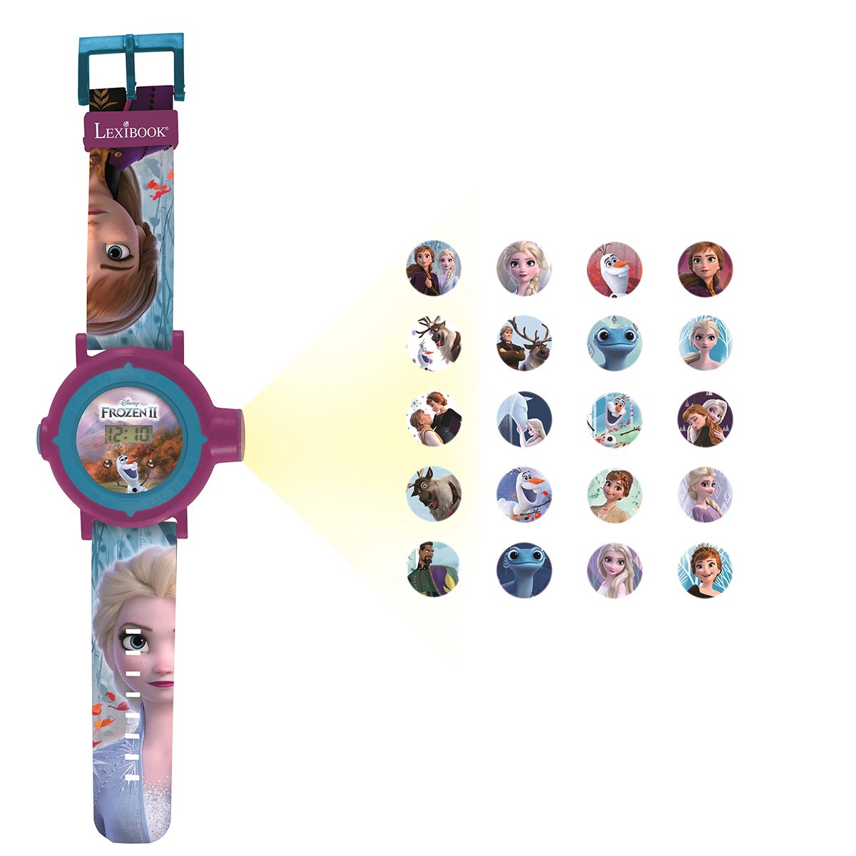 LA REINE DES NEIGES Digitaal horloge met projectie van 20 beelden - LEXIBOOK