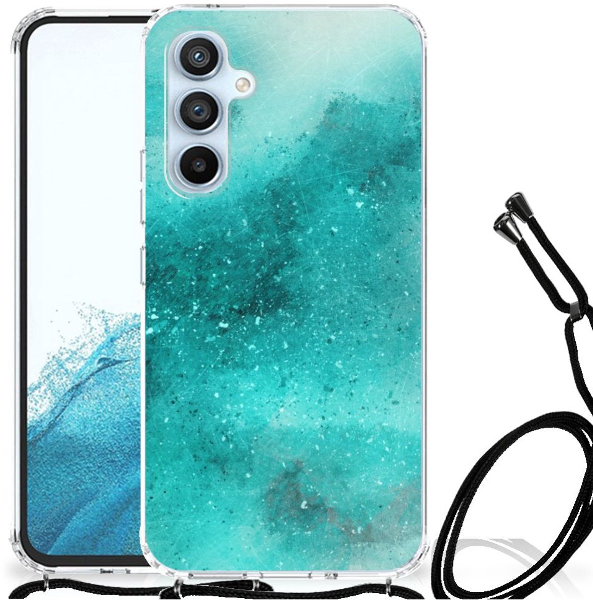 Back Cover Samsung Galaxy A54 5G Painting Blue
