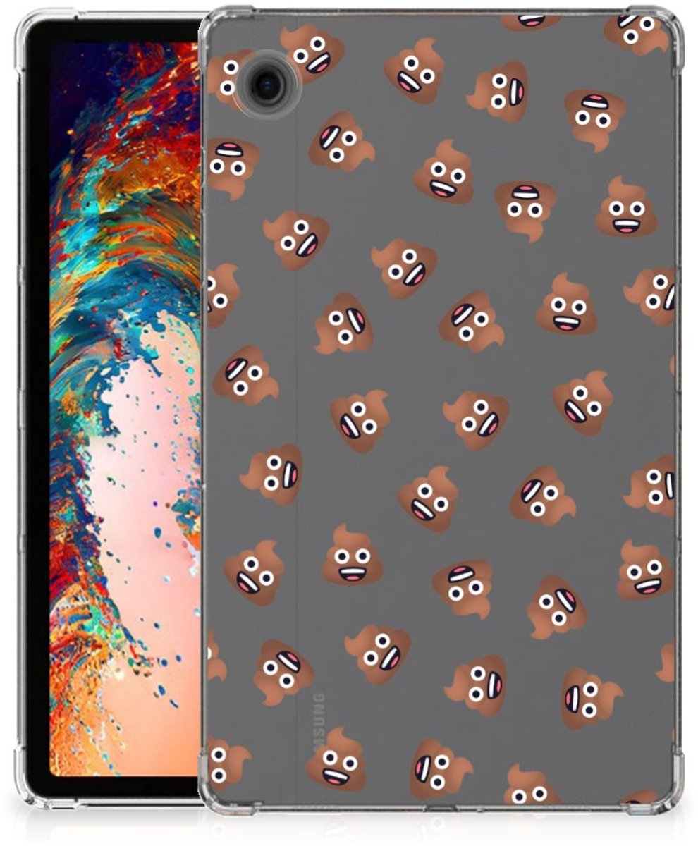 Hippe Hoes voor Samsung Galaxy Tab A9 Poep Emojis