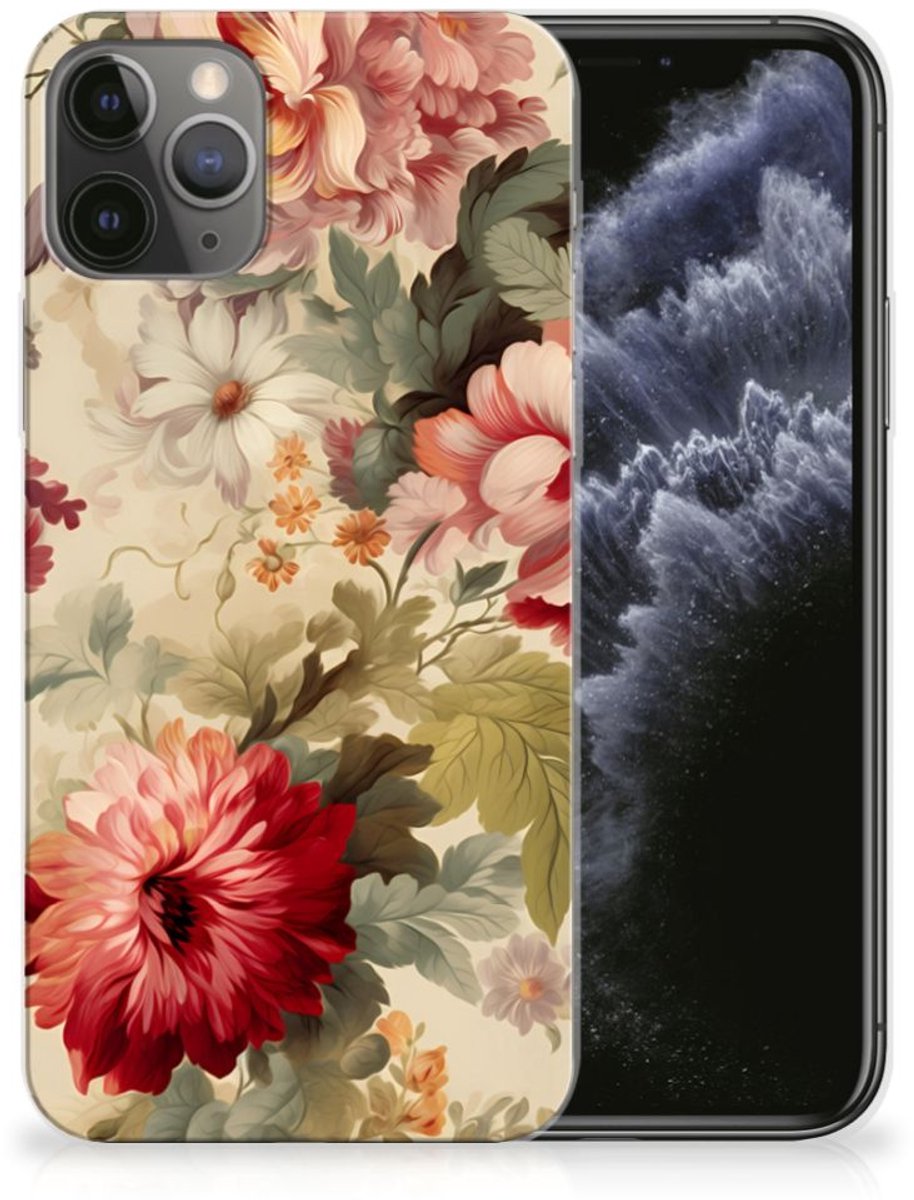 TPU Case voor Apple iPhone 11 Pro Bloemen